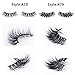 Mink Fur False Eyelashes Pack of 2,100% Mink Hair Fake Eyelash in 3D Natural Lashes and Long Lash Style for Makeup with Pink Tweezer Applicator