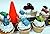 CARS Radiator Springs City Scape 20 Piece Birthday CUPCAkE Topper Set Featuring 12 Random Cars Figures and Radiator Springs Decorative Themed Accessories, Cars Average 1/2" Inch Tall