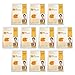 DERMAL Royal Jelly Collagen Essence Korean Facial Mask Sheet Pack of 10 - Intensive Moisture Therapy for Stress-Relief and Skin Elasticity - Hypoallergenic Skin Friendly Sheet