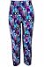 Women's Active Workout Capri Leggings Shorts Stretchy Tights(Blues,M)