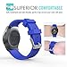 MoKo Band Compatible with Samsung Galaxy Watch 3 41mm/Gear S2 Classic/Galaxy Watch 42mm/Galaxy Watch Active/Active 2/Vivoactive 3/Huawei Watch GT 2 42mm, 20MM Soft Silicone Watch Strap, Royal Blue
