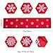 OurWarm Embroidered Christmas Table Runners with White Snowflake, Red Table Runner Table Linens for Christmas Table Decorations 16x72 Inch