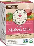 Traditional Medicinals Organic Mother's Milk Shatavari Cardamom Tea, 16 Tea Bags (Pack of 6)