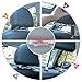 Car Headrest Collars, YINUO 4 Pack Crystal Car Seat Headrest Decoration Charms For Auto Car Truck SUV Vehicle - Silver