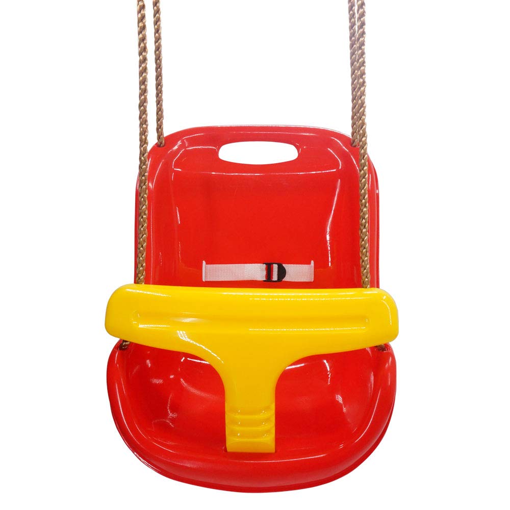 red baby swing