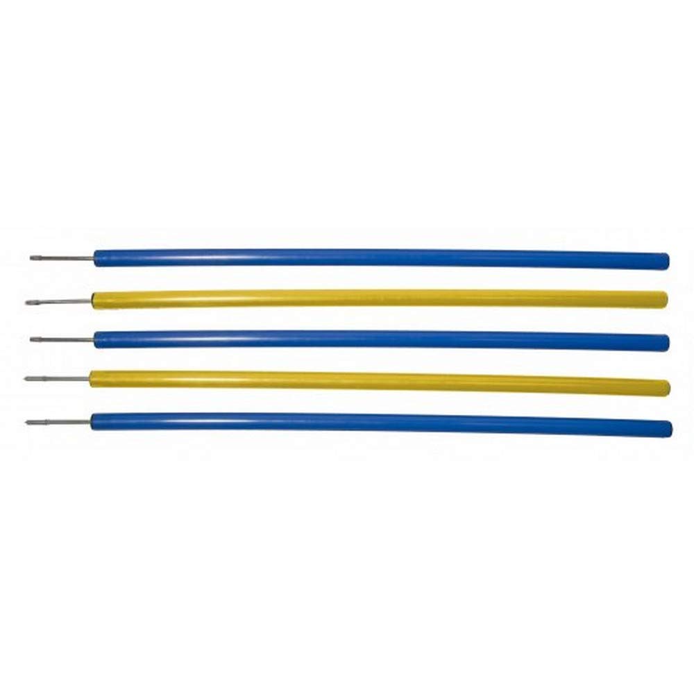 Pet Brands Agility Slalom Poles Pk5, Blue/Yellow