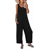 Muchpow Jumpsuits for Women Casual Summer Outfits Sleeveless Tank Jumpsuit Romper Long Pants Overalls with Pockets 2026