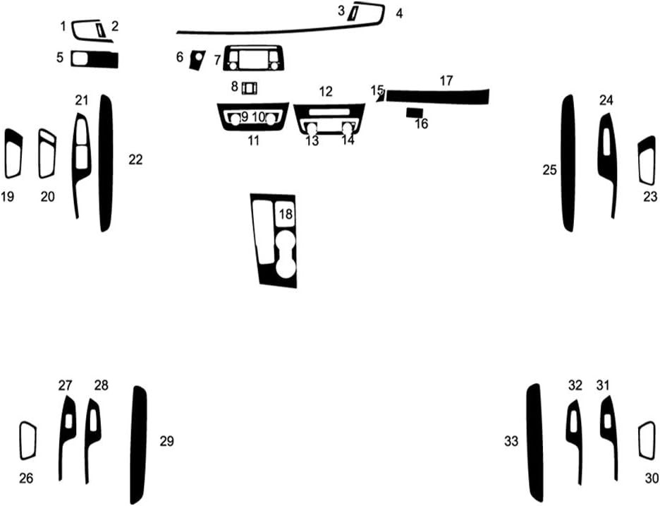 Rvinyl Rdash Dash Kit Decal Trim for Kia Optima 2016-2020 - Carbon Fiber 3D (Pink)