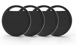 MOR GOLF Air Tracker Tags 4 Pack Smart Tag Bluetooth Trackers Work with Apple Find My (iOS Only), Lightweight Tag Prevent Loss of Luggage Wallets Keys Bags,Replaceable Battery,IP67 Waterproof