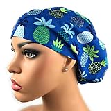 Surgical Scrub Hat Blue Pineapples Scrub Cap