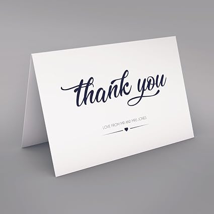 cheap personalised thank you cards