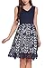 Meaneor Women's Sleeveless V-Neck Floral Lace Patchwork Cocktail Party Dress