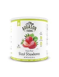 Augason Farms Freeze Dried Sliced Strawberries 6.4