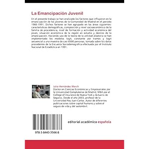 La Emancipación Juvenil: Un Análisis Estadístico Aplicado a la Comunidad de Madrid en el Periodo Histórico 1966-1991 (Spanish Edition)