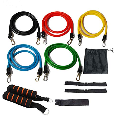 Redess 11 pack exercise resistance bands with handles exercise stretch