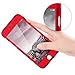 iPhone 7 Plus Case,MYRIANN Ultra Slim Full Body Coverage Protection Hard Case with Tempered Glass Screen Protector for iPhone 7 Plus(Red)