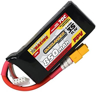 850mAh 3S 11.1V 70C FPV Lipo Battery - High Discharge