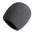 5 Pack - Black Foam Microphone Windscreens, Bulk Packaging)