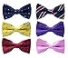 Zakka Republic 6pc Adjustable Pre-tied Mens Bow Tie Accessory Set (MBT-02)
