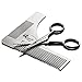 Stainless Steel Beard Shaping Tool Scissors Kit for Beard Trimming and Grooming Beard Brushes for Men