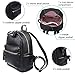 Women Backpack Purse PU Leather Simple Design Casual Daypack Fashion School Backpack for Girls Black