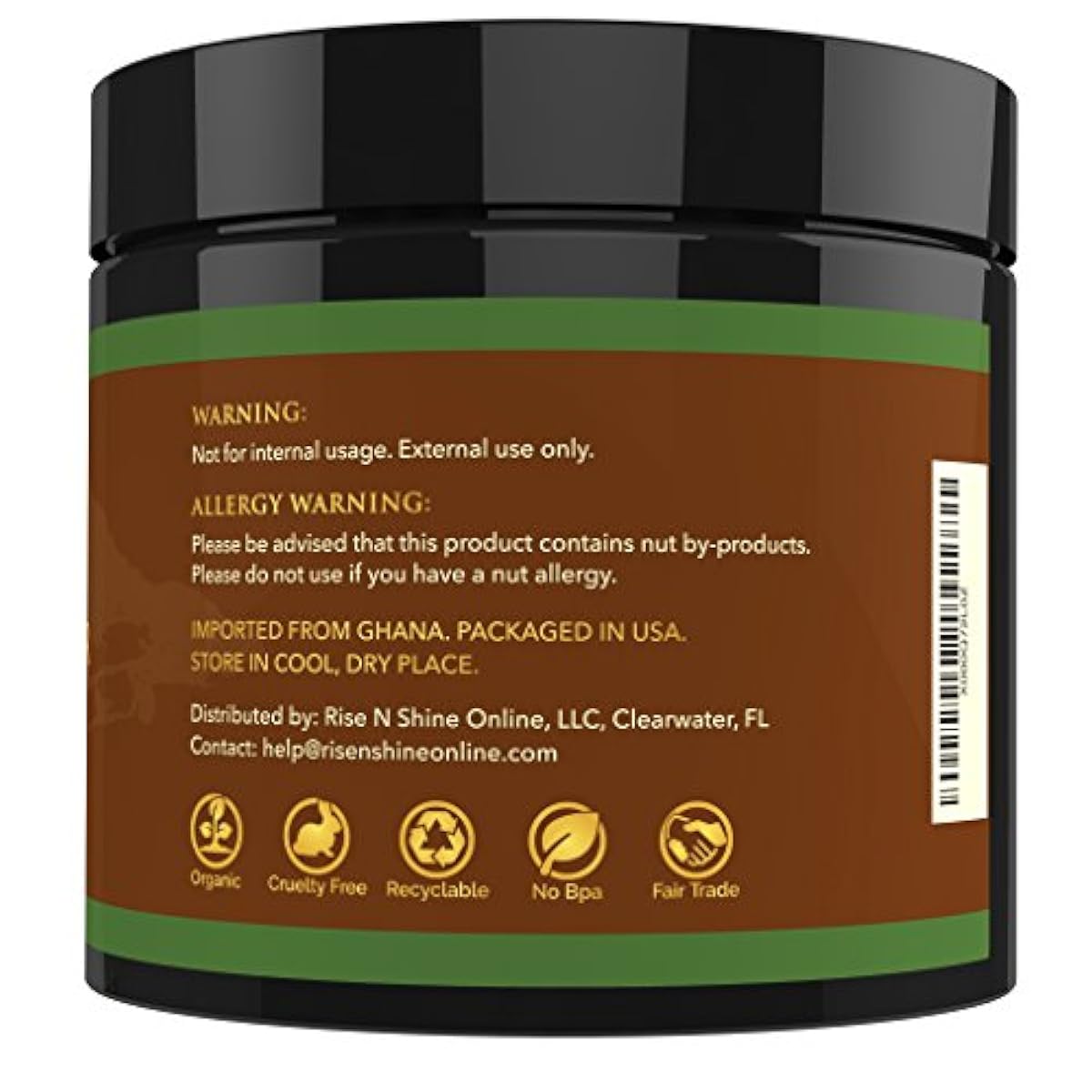 (8 oz) Whipped African Shea Butter Cream Pure 100 All Natural