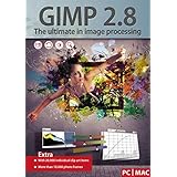 GIMP 2.8 - Ultimate Image Processing - Software Package includes 20,000 Clip Art Items - 10,000 Photo Frames - compatible with Adobe PhotoShop Elements / CS