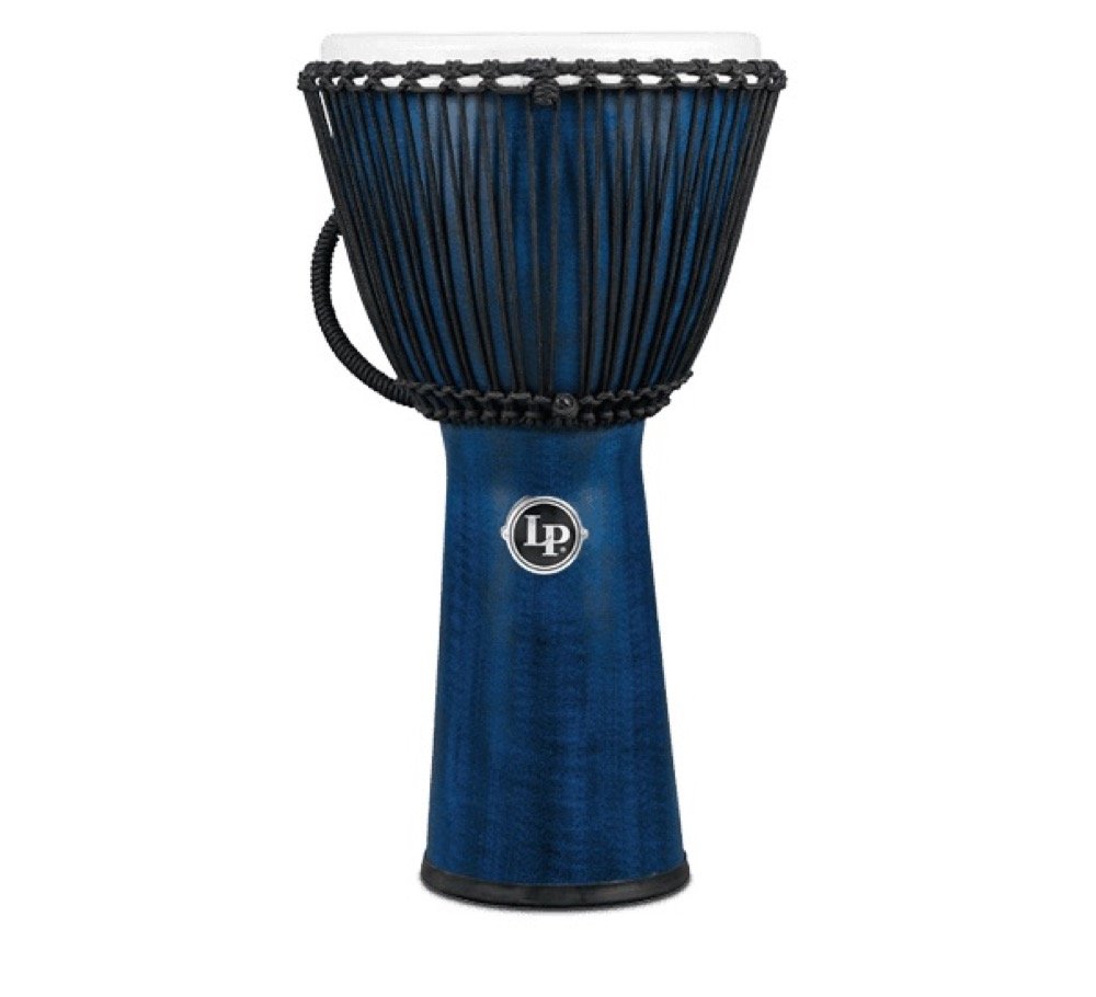 LP Latin Percussion Djembe World Beat FX Rope Tuned 12.5" Blau LP725B