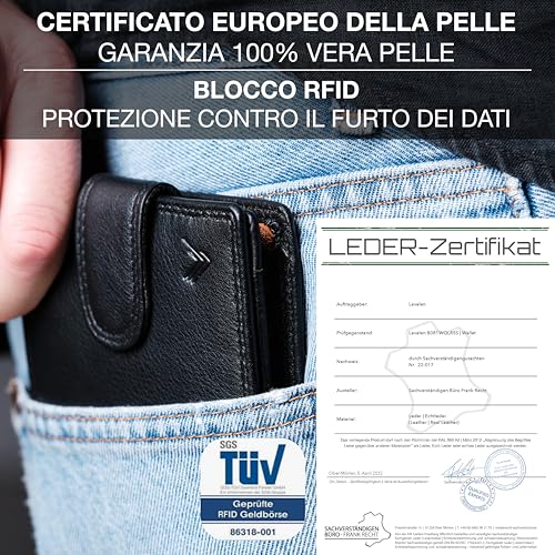 Lavalen® Carteras para Hombre RFID Piel Auténtica - Paper Hombre with Monedero Gran Capacidad Hecho a Mano - Billeteras para Hombre - Cartera Piel Hombre Joven - Regalos Originales.…