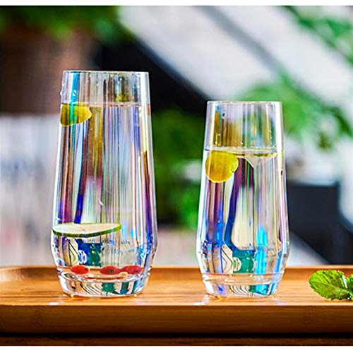 YAOLUU Biergläser/Cocktailgläser 2ST Trinkgläser for Wasser, Getränke & Cocktails, klaren Kristallglas Tumblers… – Bild 7