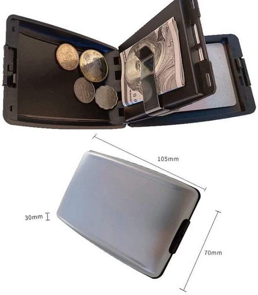 Blue Portefeuille Sécurisé de Dépôts et Retraits RFID PorteMonnaie en