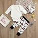 3Pcs Newborn Baby Christmas Pajamas Xmas Car Romper Pants+Xmas Hat Coming Home Outfits Set White