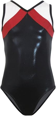 red and black leotard