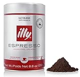 illy Caffe Normale Fine Grind (Medium Roast, Red Band) 8.8 coffee cans (Pack of 6)