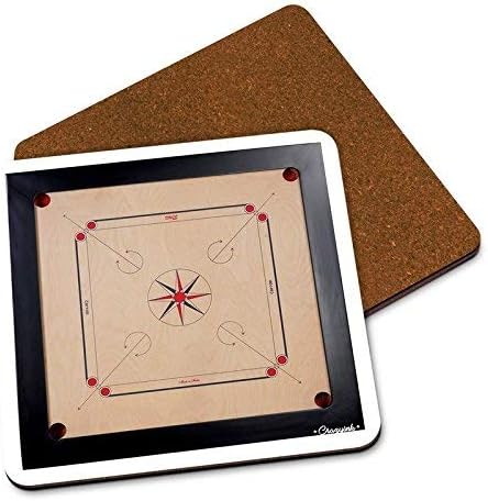 M ART PRO Wooden Carrom Board 20 inches(Small) Size in pakky ply. for 2 years or above