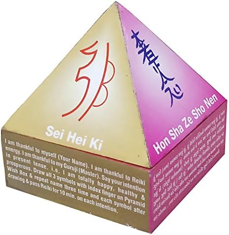 Spiritual Awareness Wooden Pyramid Wish Box for Men and Women
