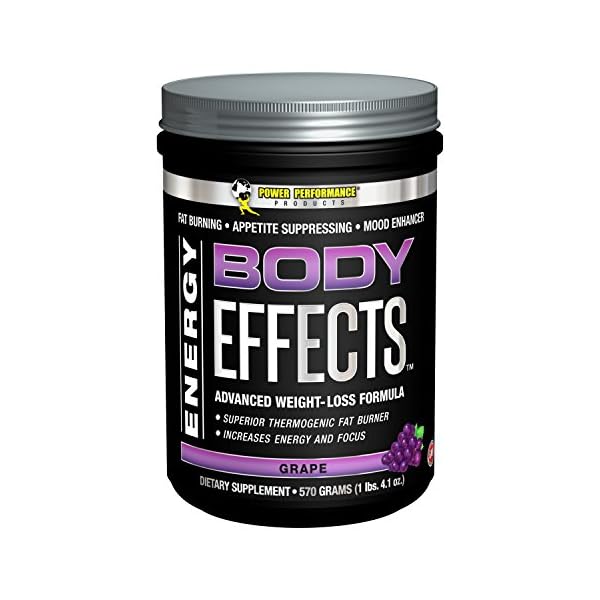 Power Performance Products Body Effects Pre Workout Supplement, Grape, 570 Grams
