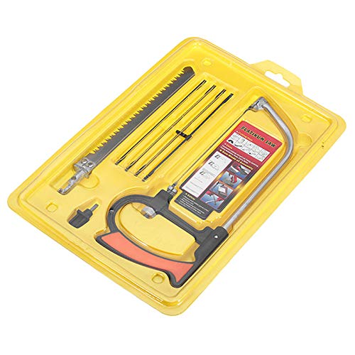 8 in 1 Multifunction Hacksaw DIY Woodworking Hand Saw for Metal Wood 250x105mm with Saw Blades