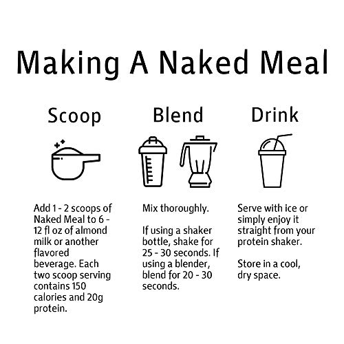NAKED Meal Healthy Meal Replacement Shakes For Weight Loss or Workout