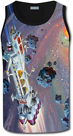 Aslgisy Traveling Spaceship Men's Breathable Vest
