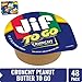 Jif To Go Crunchy Peanut Butter, 48-1.5 Ounce Cups, 9g (7% DV) of Protein per Serving, Packed with Peanuts for Extra Crunch, Snack Size Packs