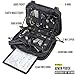 WYNEX Tactical Molle Admin Pouch of Laser Cut Design, Utility Pouches Molle Attachment Military Medical EMT Organizer with Map Pocket EDC EMT Pack IFAK Tool Holder Universal U.S.A Patch Included