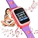 Kids Games Music Camera Smartwatch Phone for Girls Boys Birthday with SOS Call Alarm,1.54 inch Touch Screen Fits for 3-12 Children (RA18_Pink)