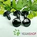 30mm Black Round Flat Eyes/Safety Eyes/Plastic Eyes - 5 Pairs