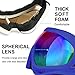 COOLOO Ski Goggles, 2 Pack Snow Goggles Snowboard Goggles for Men Women Kids - UV Protection Foam Anti-Scratch Dustproof