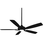 MINKA-AIRE F1000-CL/CL Dyno 52" Ceiling Fan with LED Light & Remote, Coal Finish
