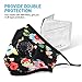 ANALAN Anti Dust Pollution Mask N99 Washable Mask Filter Air Masks for Smoke Protection Allergies Pollen Flu and Saw (Bohe Flowers)