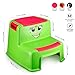 Step Stools for Kids - Toddlers Potty Step Stool for Toilet Training - Dual Height Two-Step Stairs Stool - Lightweight Cute Design for Use in Bathroom and Kitchen sink - Hot Pink Girls- By Toddle doo