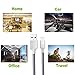 Czznn Lightning Cable 3 Pack 10ft Extra Long Nylon Braided High Speed Charging Cable Cord for iPhone charger 7/7Plus (light Grey)