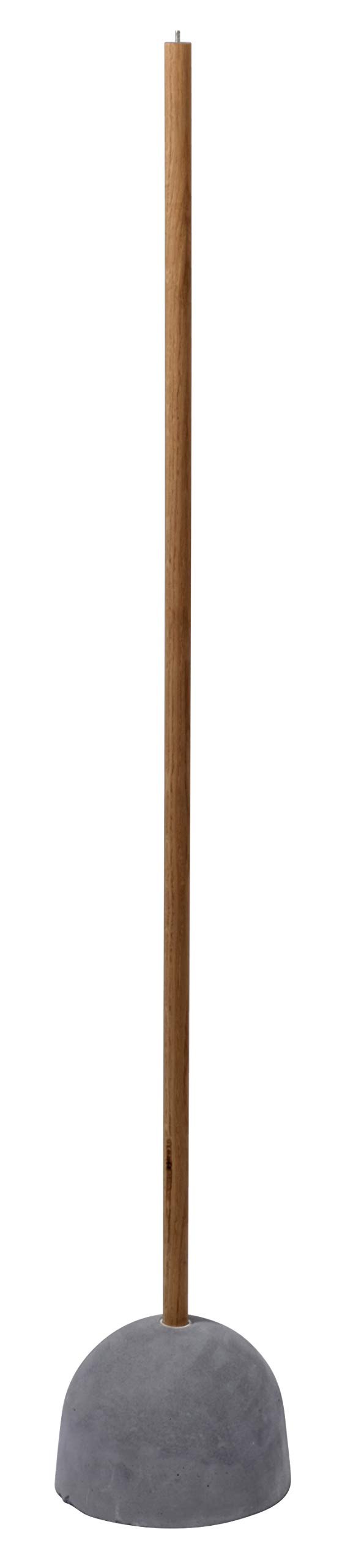 dobar Oak wood stand for the feeder Pickbar, stable stand with solid concrete base, diameter 2 x 100 cm